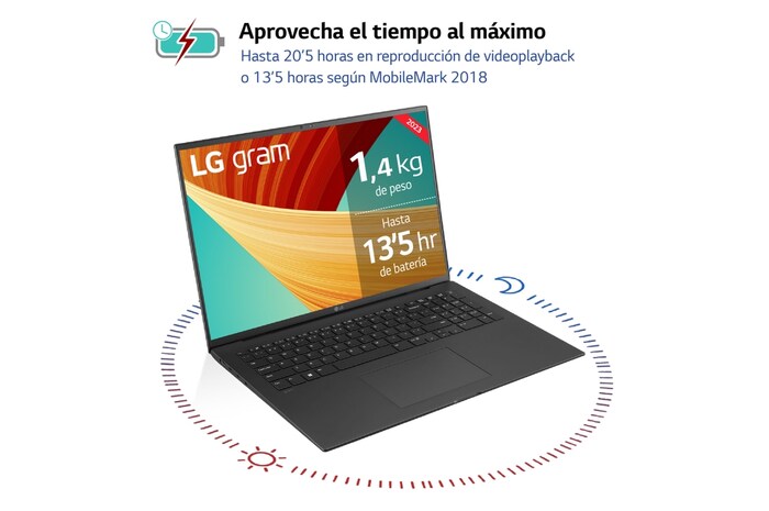 LG gram 17Z90R/ Windows 11 Home/  i7/ 32GB/ 1TB SSD/ RTX 3050/ 1,45Kg/ 20,5h, 17Z90R-E.AD78B