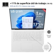 LG gram 17ZB90R/ Windows 11 Home/ i7/ 16GB/ 512GB SSD/ 1,35Kg/ 20h    , 17ZB90R-G.AA74B