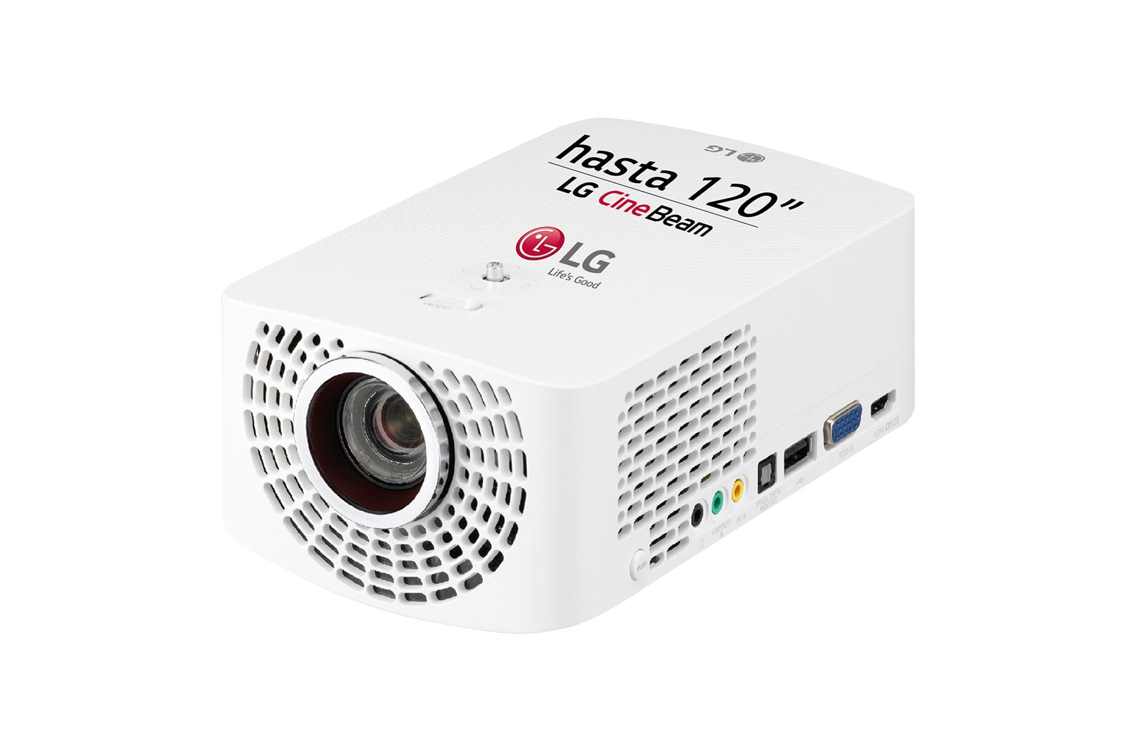 Vista frontal de Proyector HF60LSR - LG CineBeam (hasta 120&#34;, fuente LED, 1.400 lúmenes, 1920 x 1080) 150,000:1 HF60LSR
