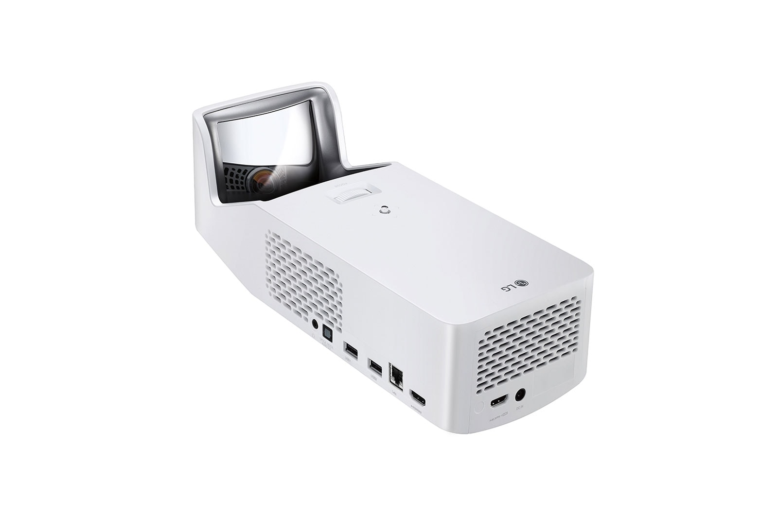 LG Proyector HF65LS - LG CineBeam de tiro corto (hasta 100", fuente LED, 1.000 lúmenes, con TruMotion, 1920 x 1080) 150,000:1, HF65LS