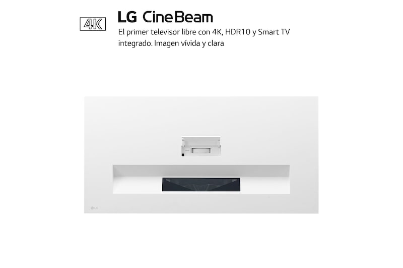 LG Proyector HU715QW - LG CineBeam con SmartTV webOS 6.0 (hasta 120'', fuente Láser, 2.500 lúmenes, 3840 x 2160px, HDR10), HU715QW