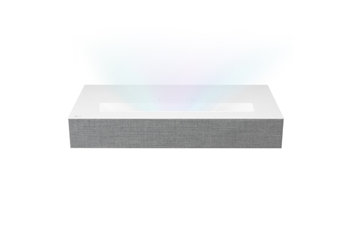 LG Proyector HU85LS - LG CineBeam con SmartTV webOS 4.5 de tiro corto (hasta 120", fuente Láser 3 Canales, 2.700 lúmenes, 3840 x 2160) 2.000.000:1, HU85LS