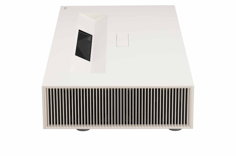 LG Proyector HU915QE - LG CineBeam con SmartTV webOS 6.0 (hasta 120'', fuente Láser, 3.700 lúmenes ANSI, 3840 x 2160px, HDR10) Altavoces incorporados compatibles con Dolby Atmos, HU915QE