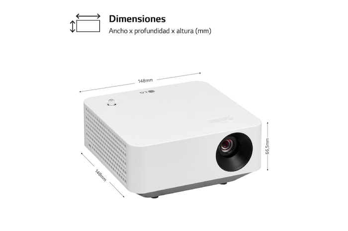 LG Proyector PF510Q - LG CineBeam con SmartTV webOS 22, hasta 100", fuente LED, 450 lúmenes FHD 1920 X 1080, PF510Q
