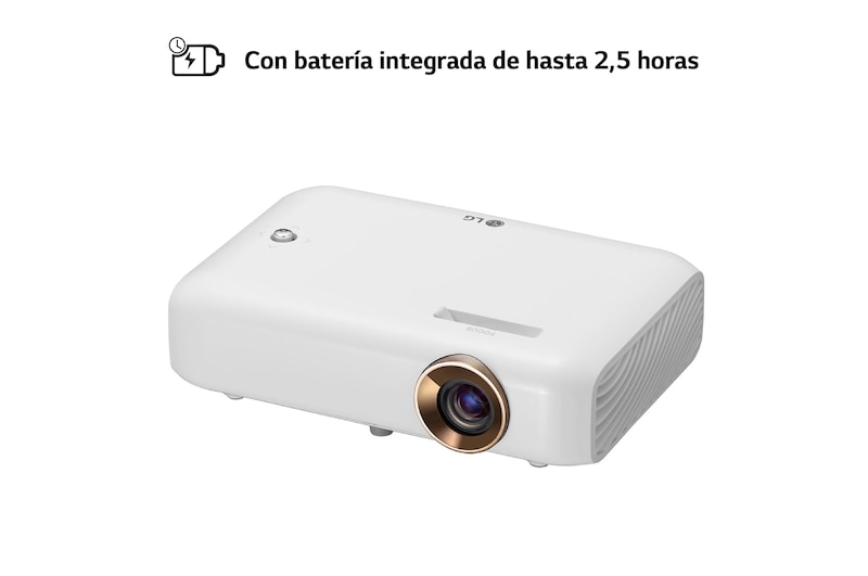 LG Proyector PH510PG - LG CineBeam con batería integrada (hasta 100", autonomía 2,5h, fuente LED, 550 lúmenes, 1280 x 720) 100,000: 1, PH510PG