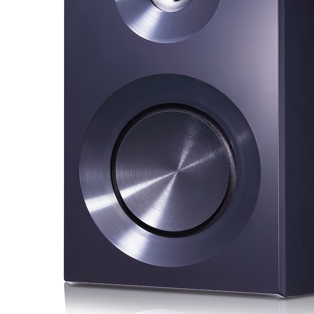 LG XBOOM CM2460, Microcadena con 100W de potencia, con conexión bluetooth, conexión USB y TV Sound Sync (sincronización inalámbrica con tu TV), CM2460