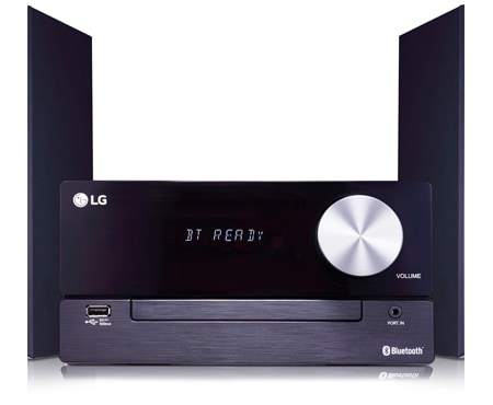 LG xboom CM2460, Microcadena con 100W de potencia, con conexión bluetooth, conexión USB y TV Sound Sync (sincronización inalámbrica con tu TV), CM2460