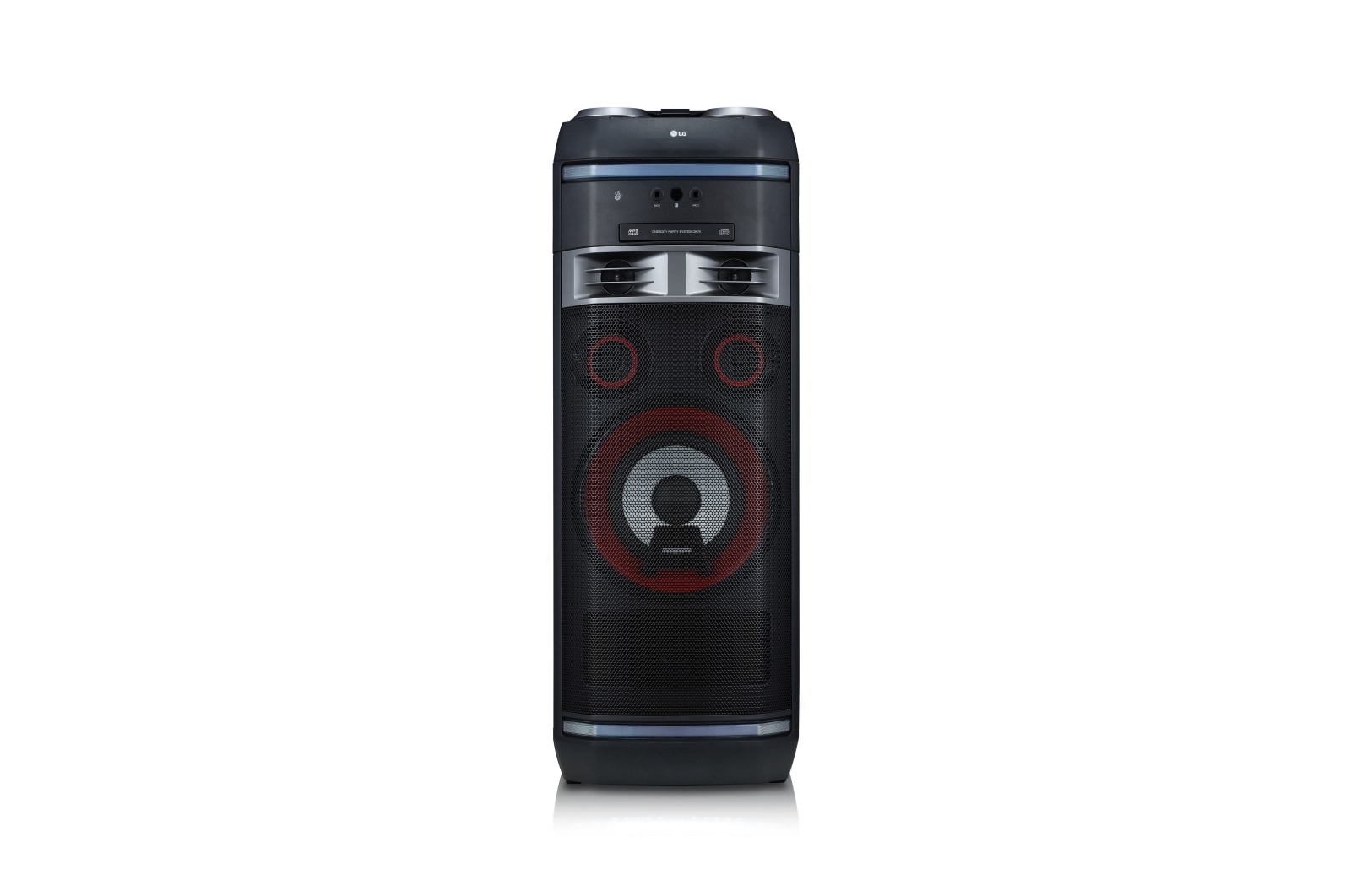 LG Equipo de alto voltaje con 1000W de potencia, Bluetooth, Party link inalámbrico, USB, funciones DJ y Karaoke Star, OK75