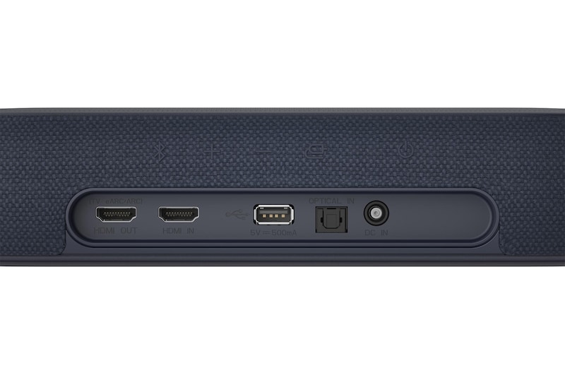 LG Barra de sonido compacta LG QP5 Éclair de 320W de potencia 3.1.2 canales con calidad de sonido Hi-Res Audio, Dolby Atmos, DTS:X  y HDMI eARC., QP5