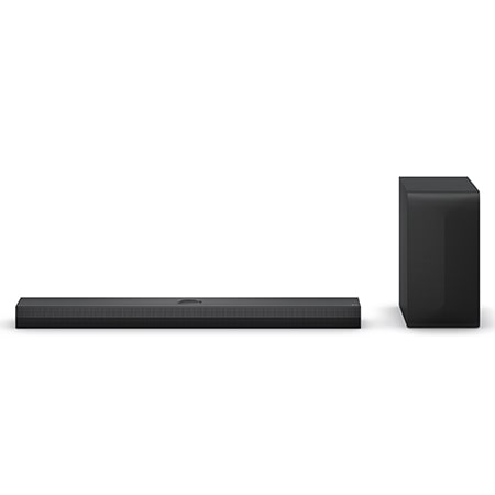 LG Barra de sonido inteligente LG S70TR 500W de potencia y 5.1.1 canales, altavoces dobles traseros inalámbricos incluidos. Sonido envolvente Dolby Atmos, DTS y Hi-Res 24bits/96kHz., S70TS.DESB