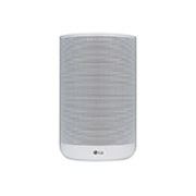 Vista frontal de WK7W. Altavoz Hi-Res. Asistente de Google. Wi-Fi integrado. Bluetooth. Con tecnología Meridian WK7W