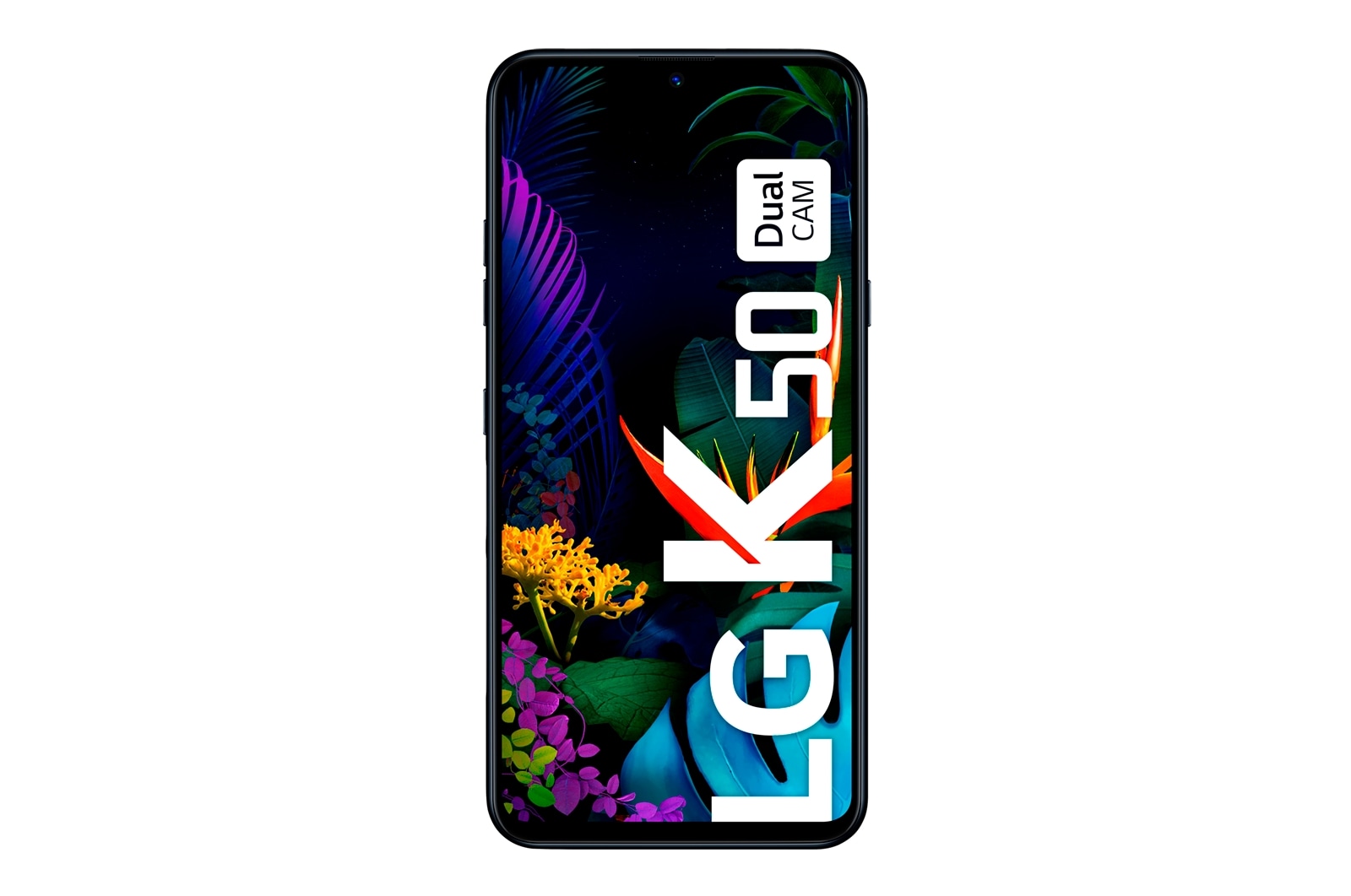 Vista frontal de LG K50 Dual CAM K50