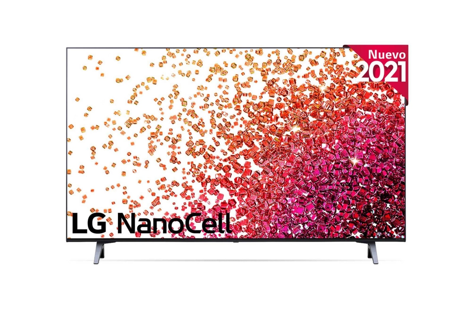 Vista frontal del LG NanoCell TV
