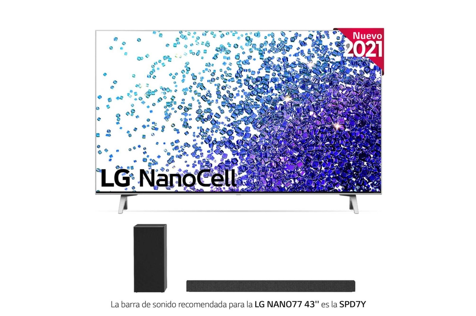 LG 4K NanoCell, SmartTV webOS 6.0, Procesador de Imagen 4k Quad Core [Clase de eficiencia energética G], 43NANO776PA