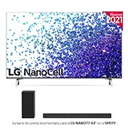 LG 4K NanoCell, SmartTV webOS 6.0, Procesador de Imagen 4k Quad Core [Clase de eficiencia energética G], 43NANO776PA