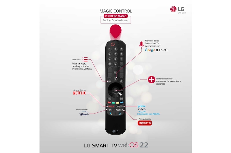 LG Televisor LG 4K Nanocell, Procesador de Gran Potencia 4K a5 Gen 5, compatible con formatos HDR 10, HLG y HGiG, Smart TV webOS22, 43NANO786QA
