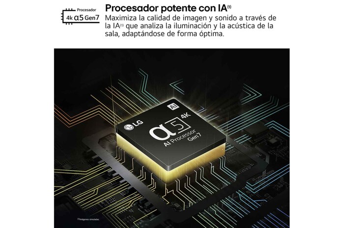 LG 43 pulgadas TV LG NANOCELL 4K serie AI NANO81 con Smart TV WebOS24, 43NANO81T6A