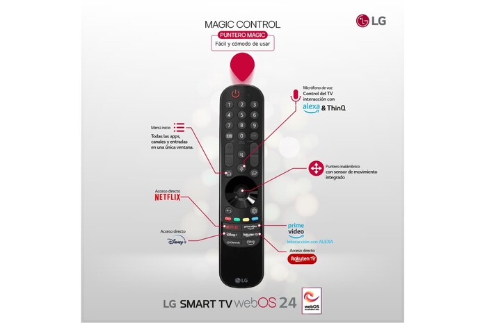 LG 43 pulgadas TV LG NANOCELL 4K serie AI NANO82  con Smart TV WebOS24, 43NANO82T6B
