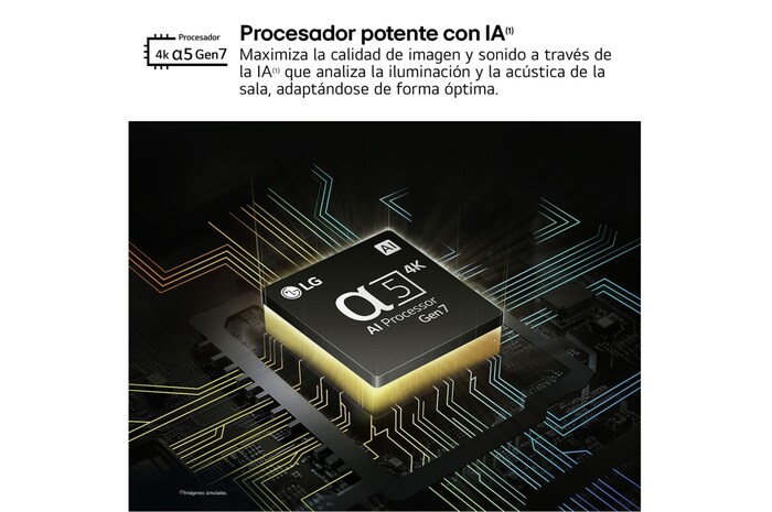 LG 43 pulgadas TV LG NANOCELL 4K serie AI NANO82  con Smart TV WebOS24, 43NANO82T6B