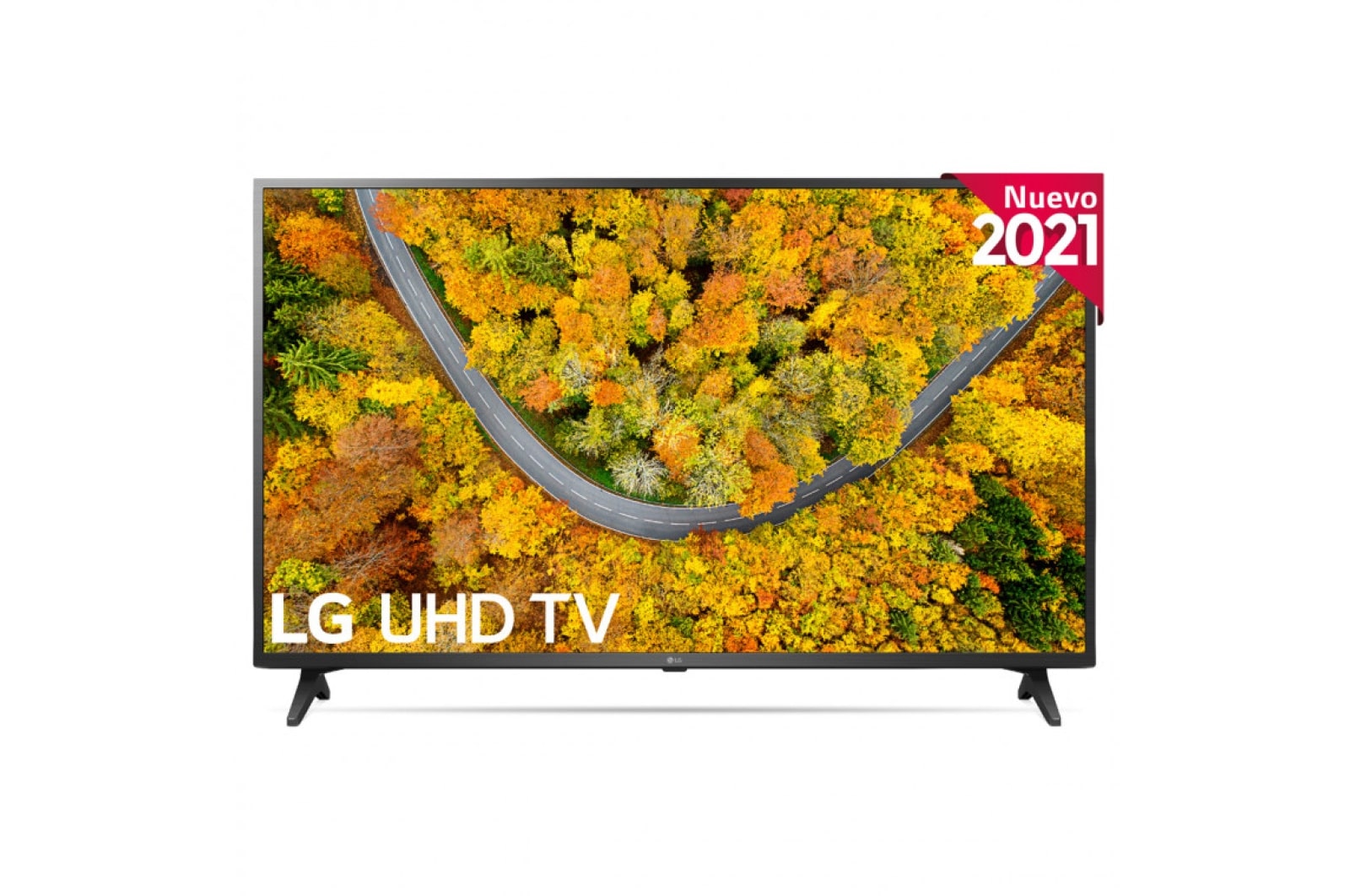Vista frontal del LG UHD TV