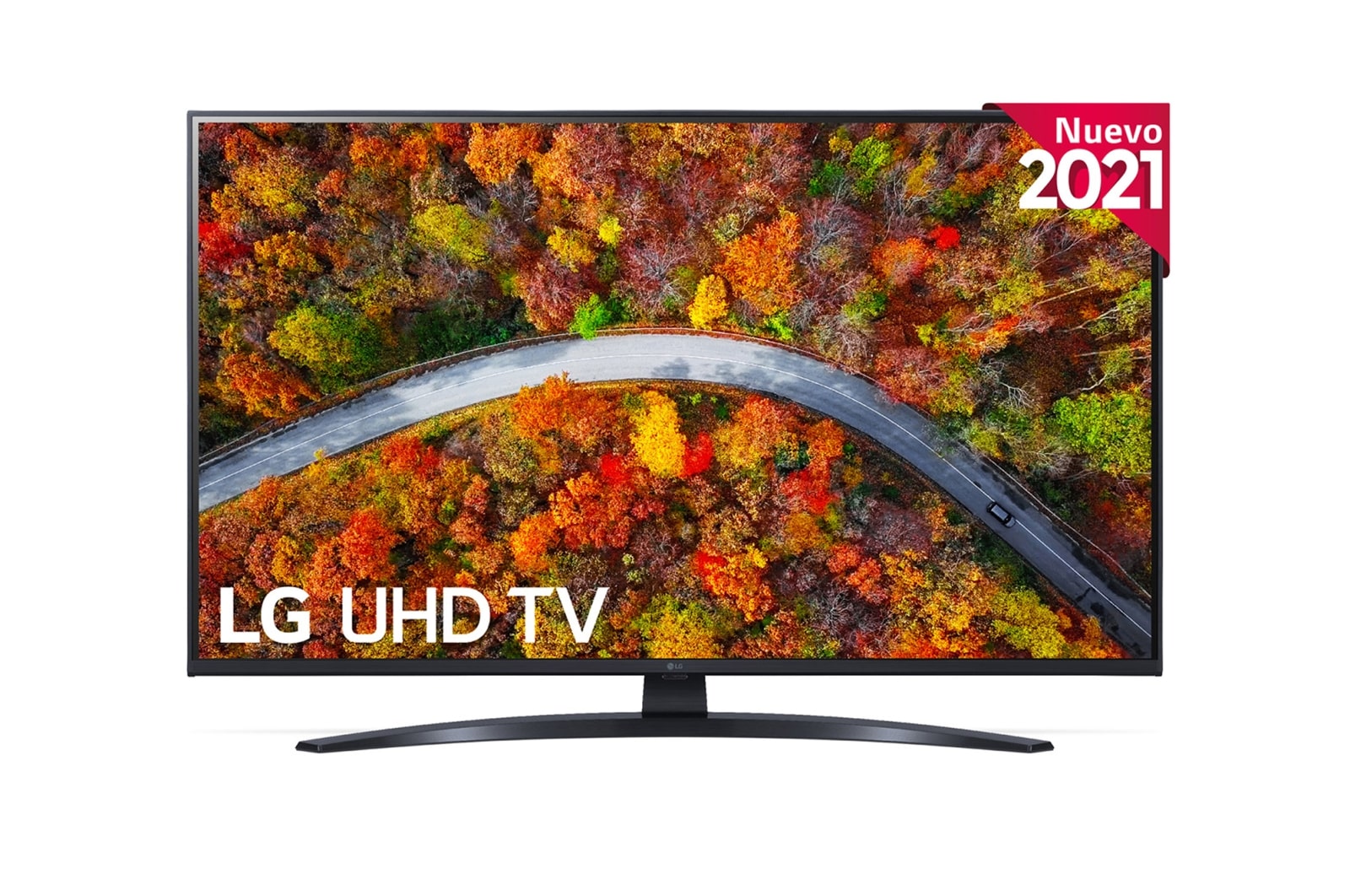Vista frontal del LG UHD TV