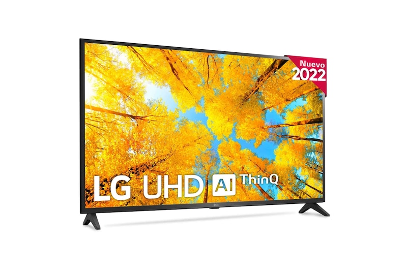 LG Televisor LG 4K UHD, Procesador de Gran Potencia 4K a5 Gen 5, compatible con formatos HDR 10, HLG y HGiG, Smart TV webOS22., 43UQ75006LF