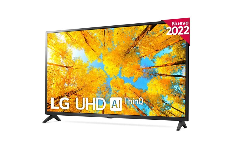 LG Televisor LG 4K UHD, Procesador de Gran Potencia 4K a5 Gen 5, compatible con formatos HDR 10, HLG y HGiG, Smart TV webOS22., 43UQ75006LF