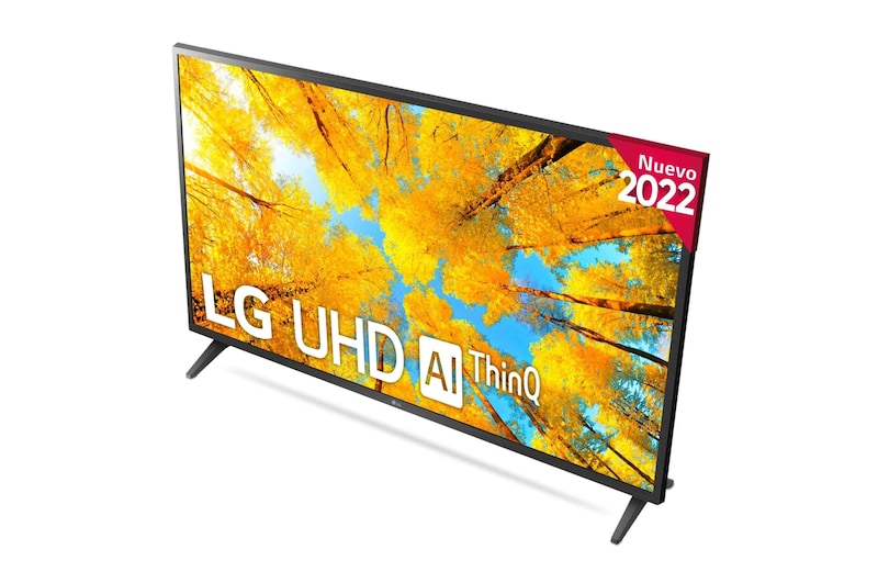 LG Televisor LG 4K UHD, Procesador de Gran Potencia 4K a5 Gen 5, compatible con formatos HDR 10, HLG y HGiG, Smart TV webOS22., 43UQ75006LF