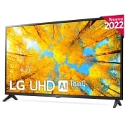 LG Televisor LG 4K UHD, Procesador de Gran Potencia 4K a5 Gen 5, compatible con formatos HDR 10, HLG y HGiG, Smart TV webOS22., 43UQ75006LF