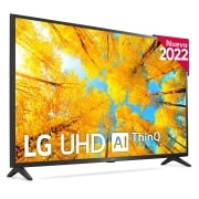 LG Televisor LG 4K UHD, Procesador de Gran Potencia 4K a5 Gen 5, compatible con formatos HDR 10, HLG y HGiG, Smart TV webOS22., 43UQ75006LF