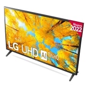 LG Televisor LG 4K UHD, Procesador de Gran Potencia 4K a5 Gen 5, compatible con formatos HDR 10, HLG y HGiG, Smart TV webOS22., 43UQ75006LF