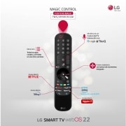 LG Televisor LG 4K UHD, Procesador de Gran Potencia 4K a5 Gen 5, compatible con formatos HDR 10, HLG y HGiG, Smart TV webOS22., 43UQ75006LF