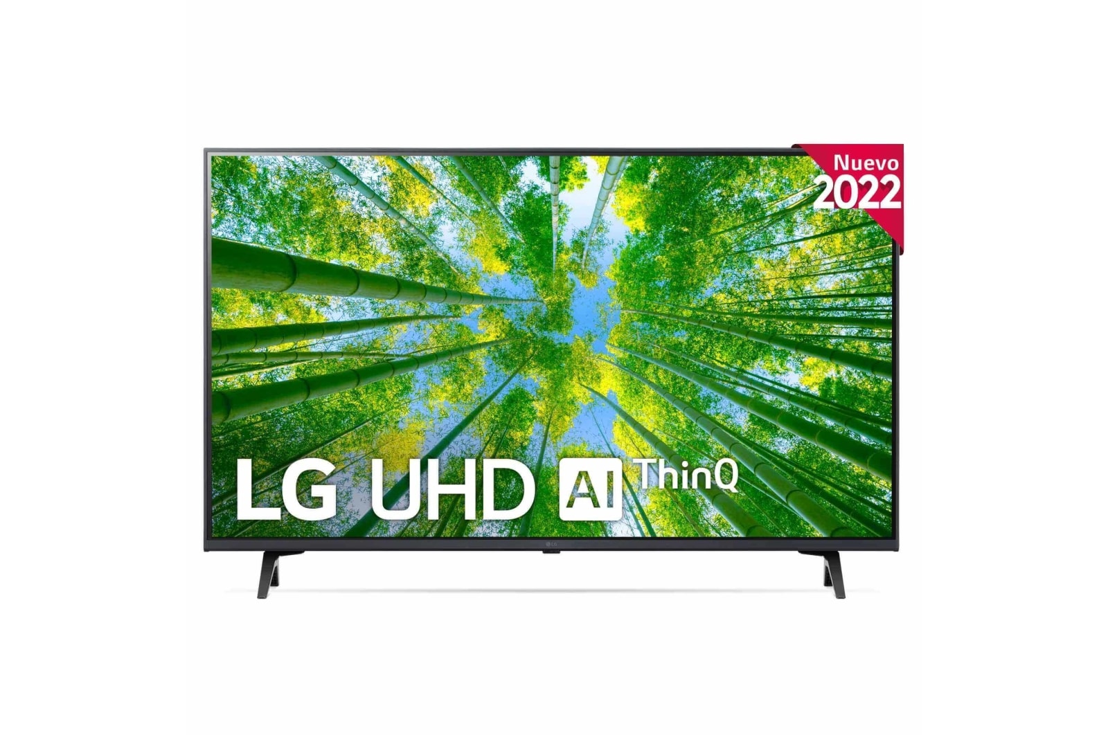LG Televisor LG 4K UHD, Procesador de Gran Potencia 4K a5 Gen 5, compatible con formatos HDR 10, HLG y HGiG, Smart TV webOS22., 43UQ80006LB