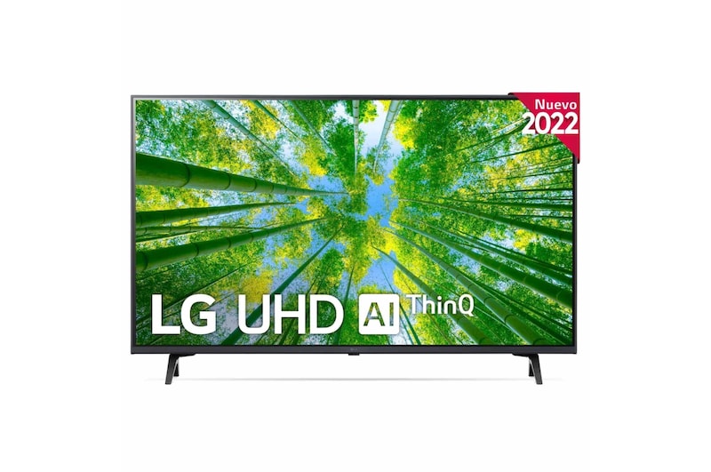 LG Televisor LG 4K UHD, Procesador de Gran Potencia 4K a5 Gen 5, compatible con formatos HDR 10, HLG y HGiG, Smart TV webOS22., 43UQ80006LB