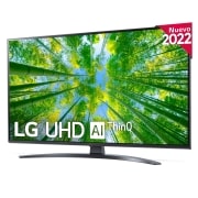 LG Televisor LG 4K UHD, Procesador de Gran Potencia 4K α5 Gen 5, compatible con formatos HDR 10, HLG y HGiG, Smart TV webOS22., 43UQ81006LB