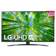 LG Televisor LG 4K UHD, Procesador de Gran Potencia 4K α5 Gen 5, compatible con formatos HDR 10, HLG y HGiG, Smart TV webOS22., 43UQ81006LB