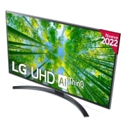 LG Televisor LG 4K UHD, Procesador de Gran Potencia 4K α5 Gen 5, compatible con formatos HDR 10, HLG y HGiG, Smart TV webOS22., 43UQ81006LB