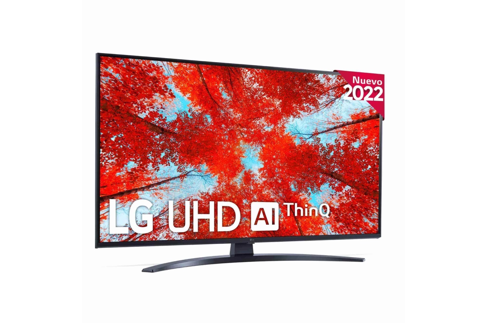 Vista frontal de Televisor LG 4K UHD, Procesador de Gran Potencia 4K a5 Gen 5, compatible con formatos HDR 10, HLG y HGiG, Smart TV webOS22. 43UQ91006LA
