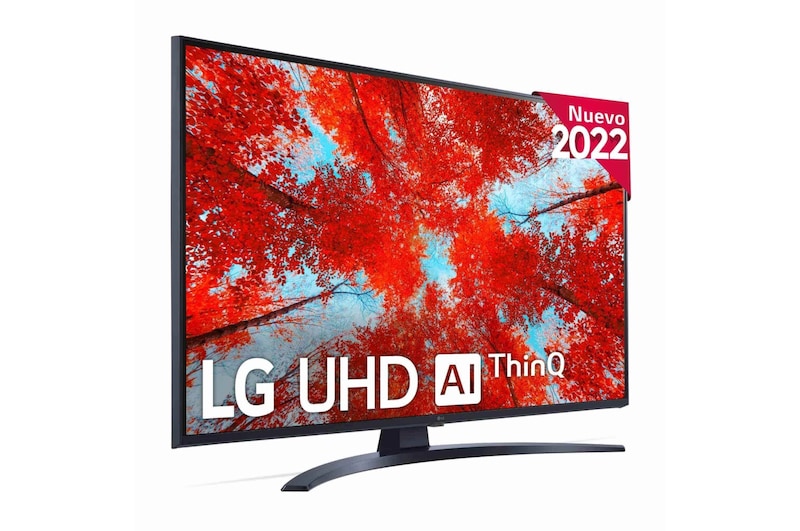 LG Televisor LG 4K UHD, Procesador de Gran Potencia 4K a5 Gen 5, compatible con formatos HDR 10, HLG y HGiG, Smart TV webOS22., 43UQ91006LA