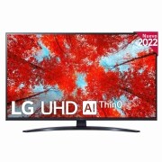 LG Televisor LG 4K UHD, Procesador de Gran Potencia 4K a5 Gen 5, compatible con formatos HDR 10, HLG y HGiG, Smart TV webOS22., 43UQ91006LA