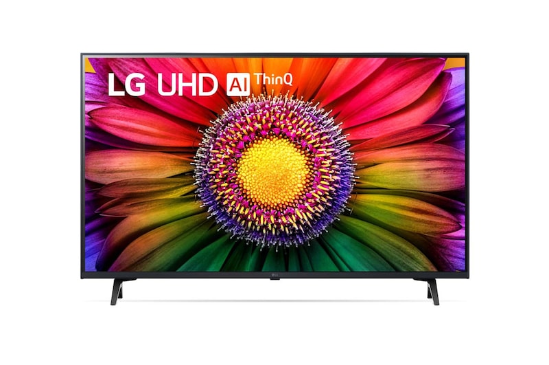 LG TV LG  UHD 4K de 43'' Serie 80, Procesador Alta Potencia, HDR10 / Dolby Digital Plus, Smart TV webOS23., 43UR80006LJ