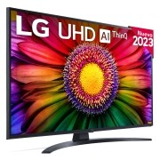 A front view of the LG UHD TV