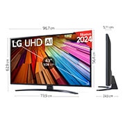 LG 43 pulgadas Smart TV LG UHD AI UT81 4K 2024, 43UT81006LA