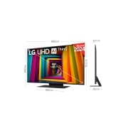 LG 43 pulgadas Smart TV LG UHD AI UT91 4K 2024, 43UT91006LA