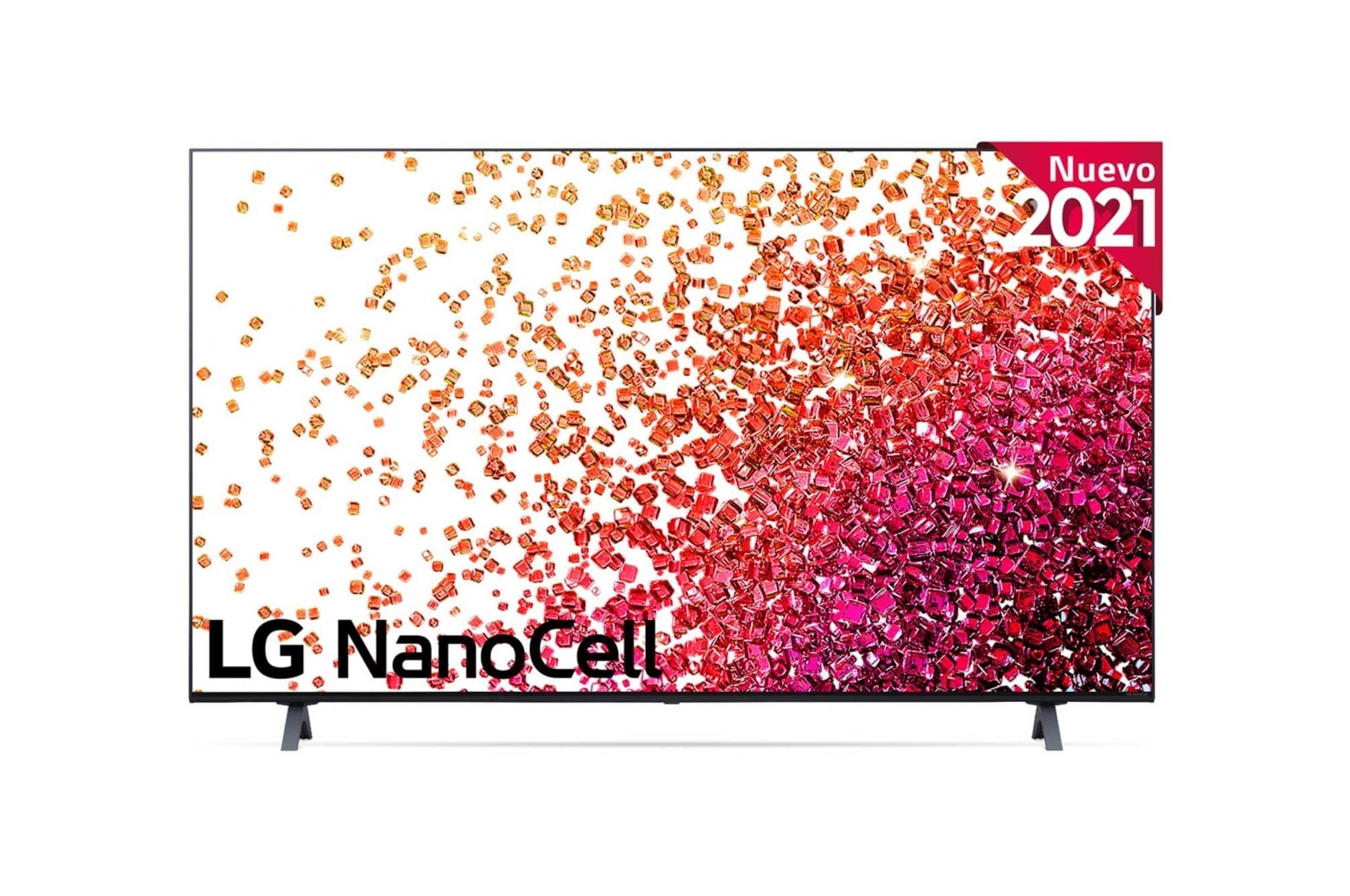 Vista frontal del LG NanoCell TV