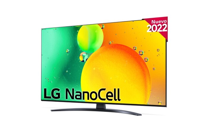 LG Televisor LG 4K Nanocell, Procesador de Gran Potencia 4K a5 Gen 5, compatible con formatos HDR 10, HLG y HGiG, Smart TV webOS22, 50NANO766QA