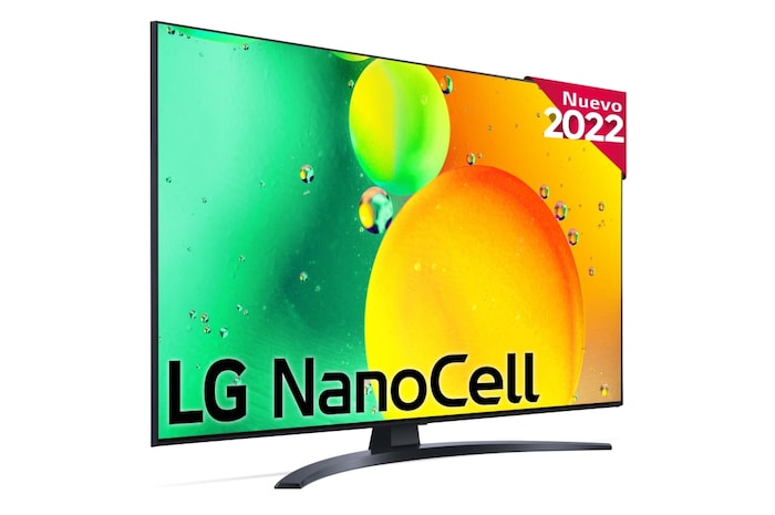 LG Televisor LG 4K Nanocell, Procesador de Gran Potencia 4K a5 Gen 5, compatible con formatos HDR 10, HLG y HGiG, Smart TV webOS22, 50NANO766QA