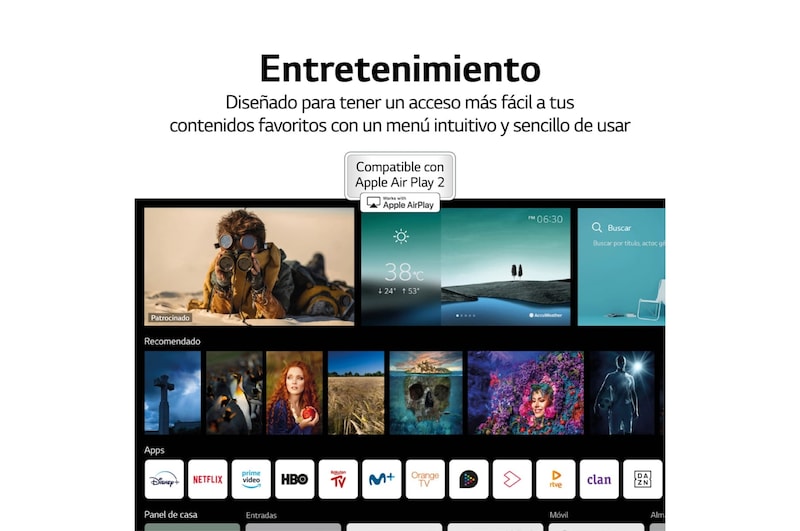 LG 4K NanoCell, SmartTV webOS 6.0, Procesador de Imagen 4k Quad Core,  [Clase de eficiencia energética G], 50NANO796PB