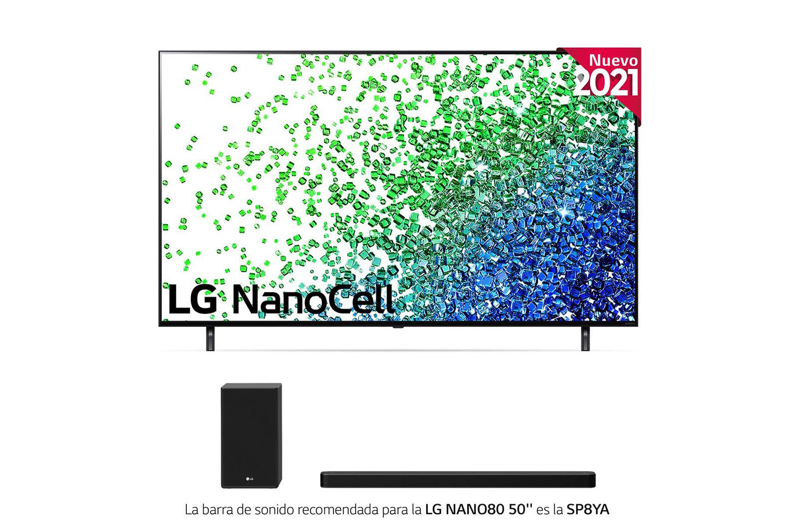 LG 4K NanoCell, SmartTV webOS 6.0, Procesador de Imagen 4k Quad Core [Clase de eficiencia energética F], 50NANO806PA