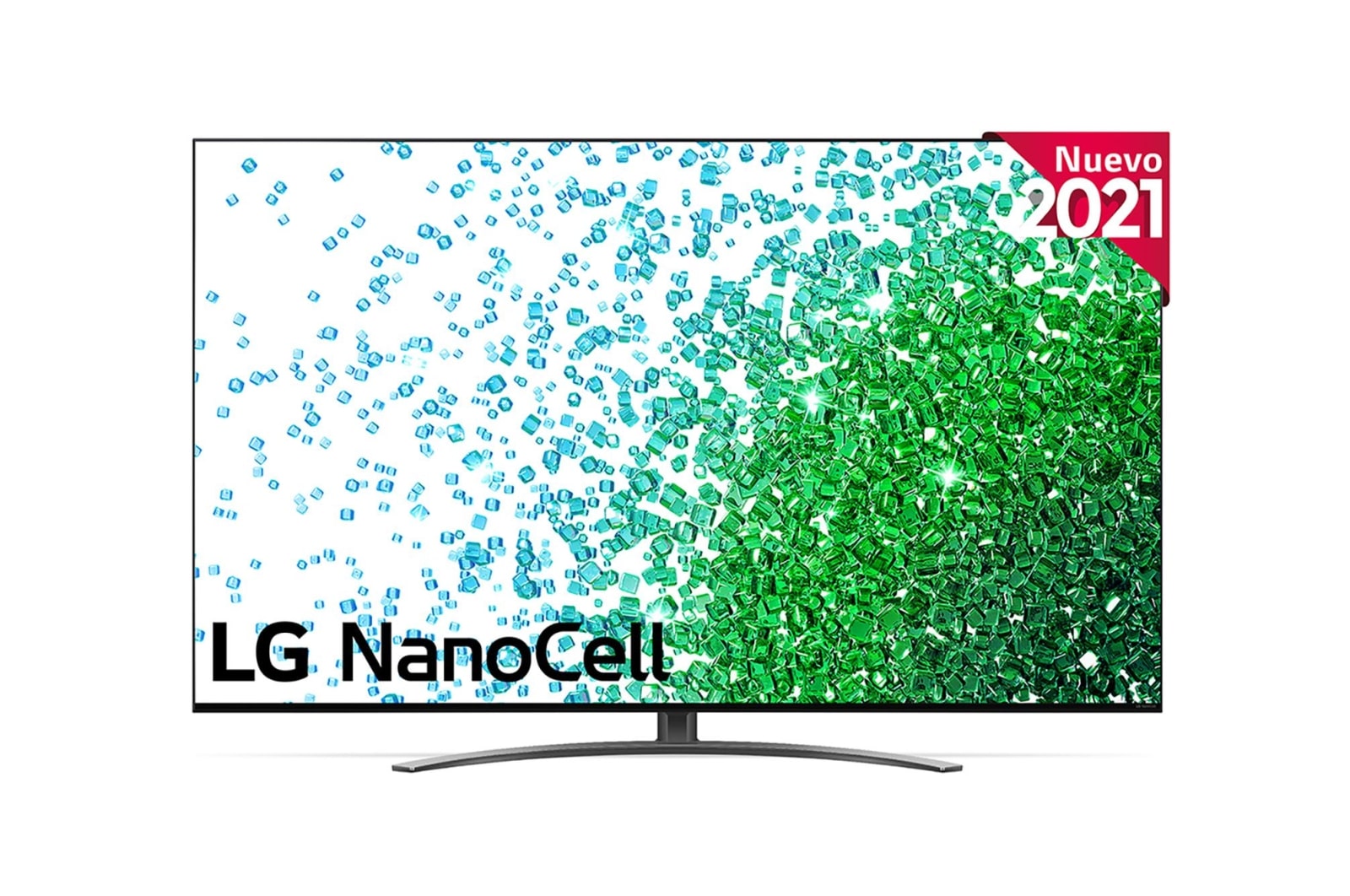 Vista frontal del LG NanoCell TV